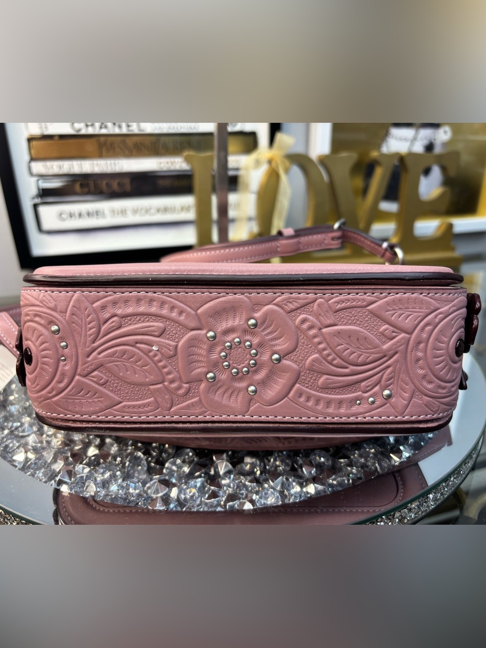 Coach 2017 Page Crossbody Bag with Tea Rose Tooling NWT - Picture 11 of 15